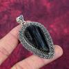 Подвеска с черным турмалином, драгоценный камень, кулон из цельного серебра 925 пробы, потрясающая подвеска ручной работы