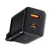 Chargeur - Baseus - Super Si Pro - Quick Charger C+U 30W - Noir - Recharge Rapide