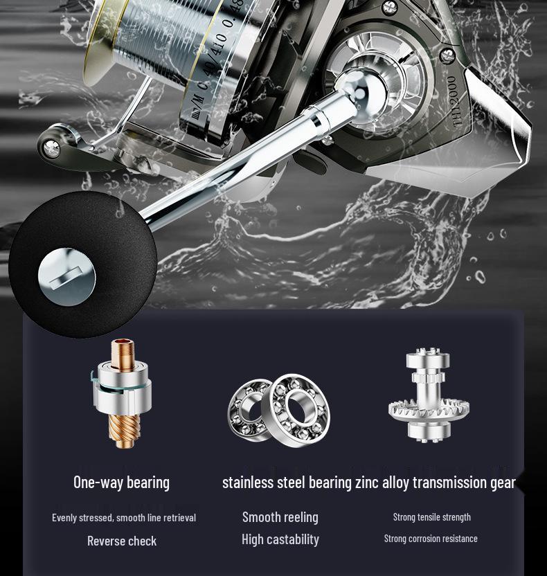 Спиннинговая катушка для дальнего заброса: Морской якорь-удилище для спиннинговой ловли, устойчивый к морской воде