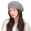 Solid Color French Artist Hat Retro Plain Cap Fashion Winter Berets Hat  Lady