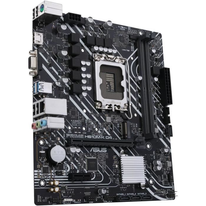 Carte mère - ASUS - PRIME H610M-K D4 - Intel H610 LGA 1700 micro ATX