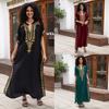Cotton Embroidered Plus Size Beach Cover-up Dress