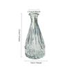 Simple Vintage Embossed Glass Vase Mini Small Flower Vase for Home Decor Table Centerpiece Wedding DIY Craft Gift Idea
