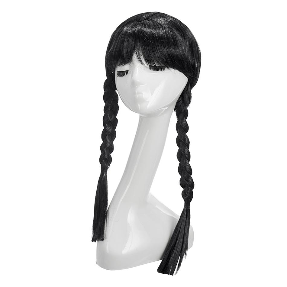 Girls Princess Wig Costume Accessories Kids Elsa Wednesday Rapunzel Jasmine Rumi Mira Zoey Joy Sadness Envy Children Headwear