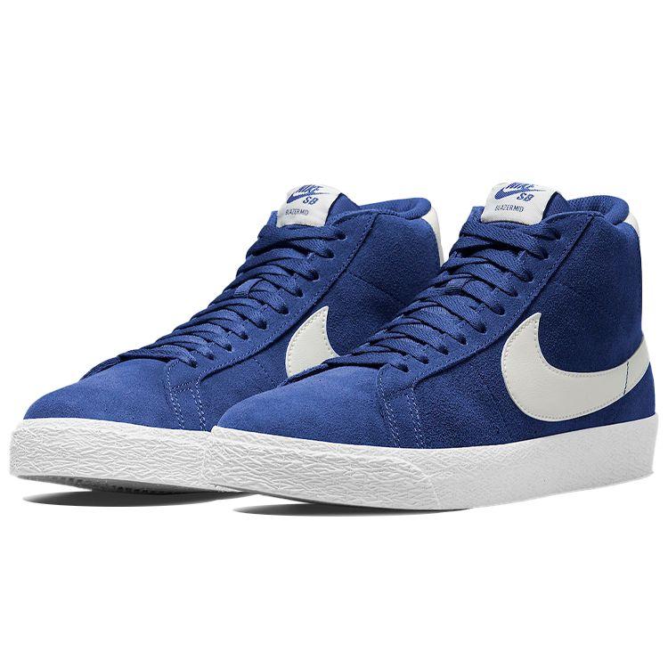 Nike Zoom Blazer Mid SB Кроссовки унисекс Deep Royal Blue White Sail 864349-403