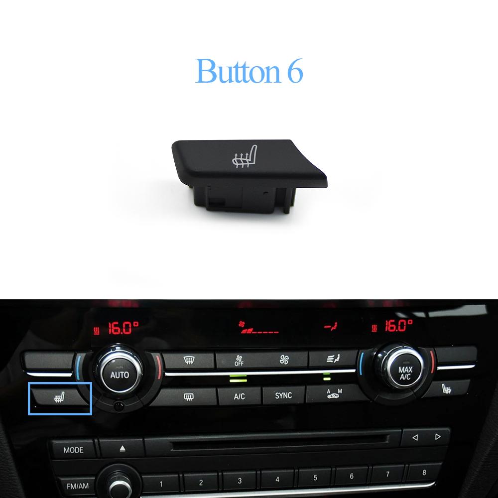 Dashboard AC Button Air Conditioning Venlitation Temperature Control Cap Repair Kit For BMW X3 F25 2014-2017 X4 F26 2013-2018