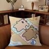 Cartoon Line Dog Maple Design Cushion Cover Happy Autumn Harvest Decor Holiday Decorati Pillow Cover