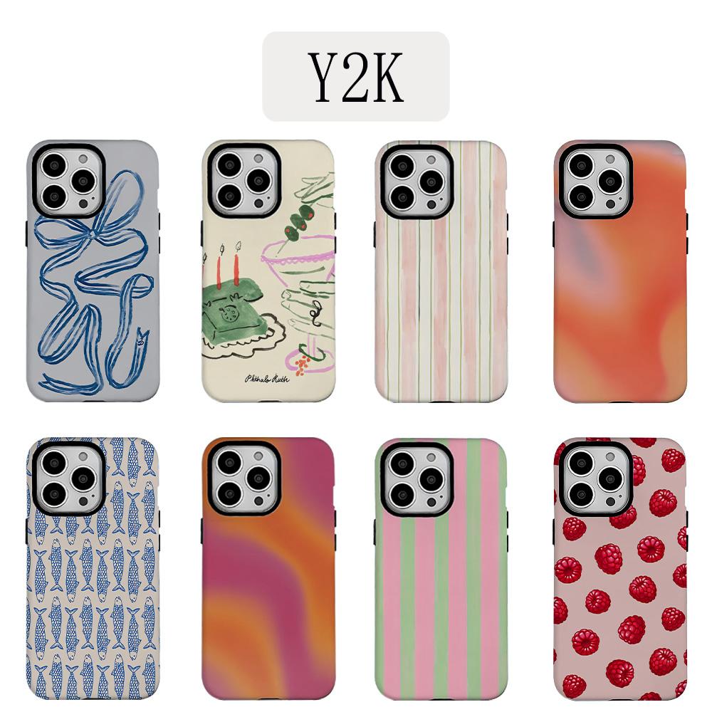 Роскошный чехол для телефона Y2K с синими бантами для iPhone 17 16e 16 15 14 13 12 11 X XS XR XSMAX 7 8 Air Pro Max Plus Роскошный двухслойный