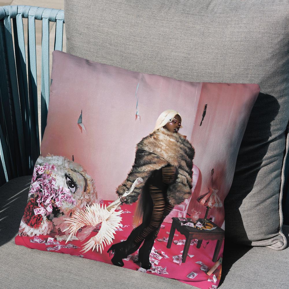 T-Theodora Pillow Case Square Pillow Bedroom Sofa Leisure Comfort Cushion Car Living Room Home Decoration