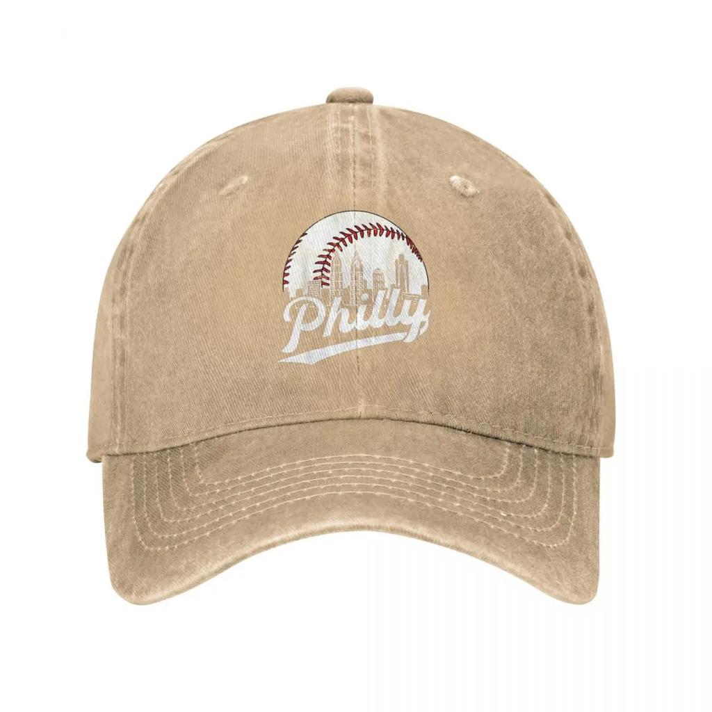 Потертая бейсболка Philly Baseball Lovers в стиле унисекс, винтажная кепка Phillies Denim, шляпа, винтажная кепка для активного отдыха от солнца