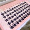 36/60Pcs Faux Eyelashes Natural Curl Good Ductility 3D Effect Realistic Dense DIY Fluffy Grafting False Eyelashes Girls Supply