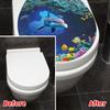 1 шт. водонепроницаемая наклейка для декора ванной комнаты морская рыба домашний декор наклейка модная наклейка на сиденье унитаза