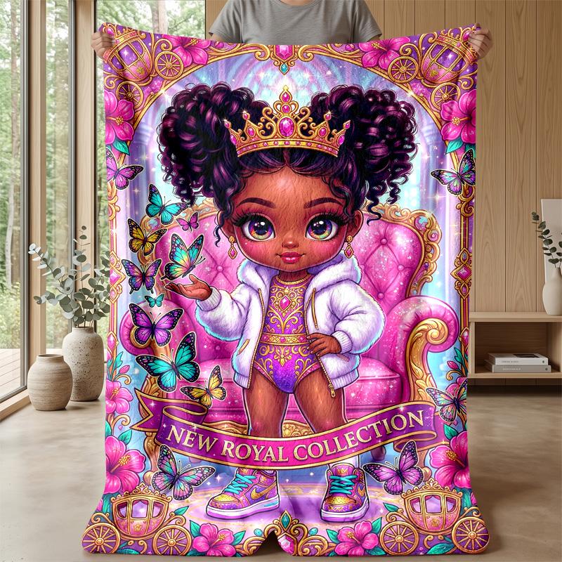 Royal Fantasy Throne Theme blanket Lightweight Warm Flannel Blanket Decorative Throw Blanket for Home Decoration