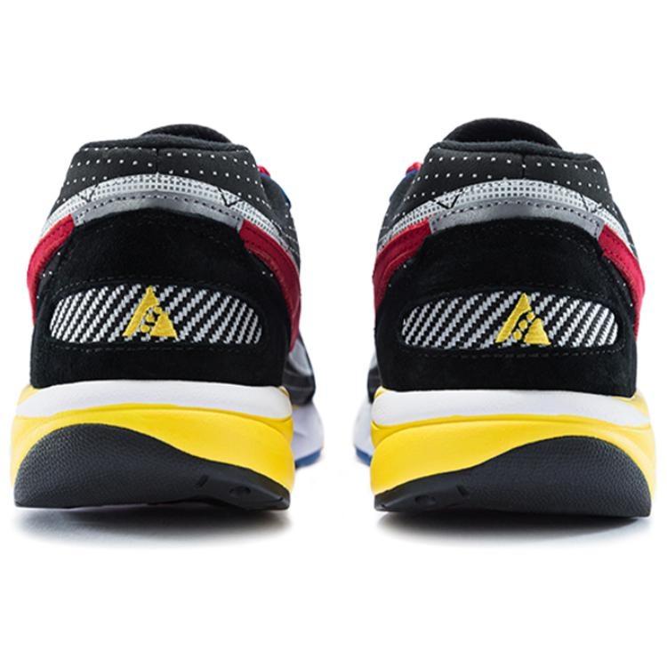 Saucony Aya Classic Vintage Fabric Cushioning Moisture Wicking Low top Running Shoes Men's Black Yellow Red S70516-1