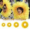 Funny Sunflower Headgear Dress Up Sunflower Hat Headpiece Party Sunflower Hat  Music Festival