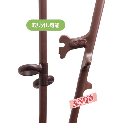 Asahi Koyo EDISON Edison Chopsticks III, Right-Handed, Dark Brown, 20cm, Adult, Designed for Proper Holding, Simply Insert Your Finger Into the Ring,