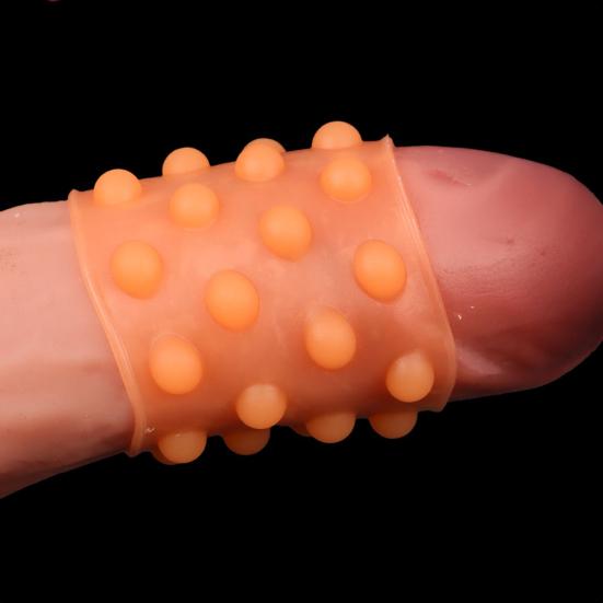 Силиконовое кольцо-задержка с текстурой бусин Тренажер для выносливости мужского удовольствия с анальной стимуляцией Безопасный для тела Незаметная игрушка для взрослых для интимности пар и