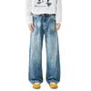New Autumn and Winter Silhouette Jeans Men's Old Qianfeng Street American Wide-leg Trousers