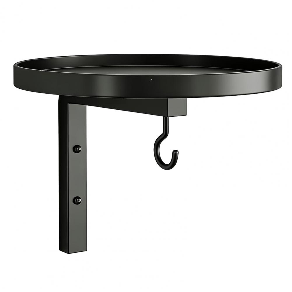 Outdoor Bird Bath Tray Bird Bath Wall Mounted Wall Mounted Bird Bath Tray with Feeder Hook Outdoor Metal for Garden Fence Patio