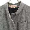 Marni Made In Italy Wool Blend Coat 40 Gray Women Used