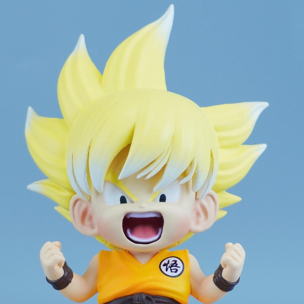13,5 см/5,31 дюйма Аниме Фигурка Dragon Ball Готенксу Фигурки Действия ПВХ Статуя Настольное Украшение Коллекционная Модель Игрушки Подарки Круглая Сенсорная Сжимаемая Прыгучая