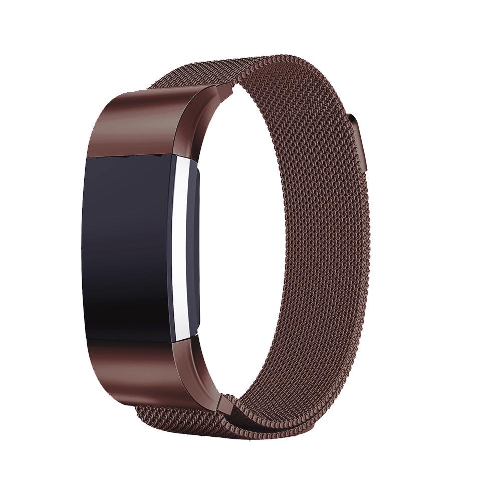Magnetic Milanese Loop Strap For Fitbit Charge 2 Replacement Stainless Steel Wristband Watch Band