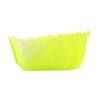 Shincatec Antibacterial Bento Cups, Square Veggie Cups, Lettuce, 4-Pack, Light Green