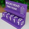 Book Read This Year Counter Book Counter Sign Reading Goal Tracker for Desk Bookshelf Decoration