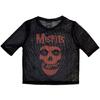 Misfits Womens/Ladies Skull Mesh Logo Crop Top