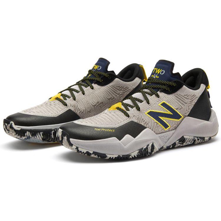 New Balance Nb 2Wxy 1 Low Fabric Pigskin Comfortable Daily Low-Top Retro Basketball Shoes Men Sneaker Black Gray BB2WXYLA