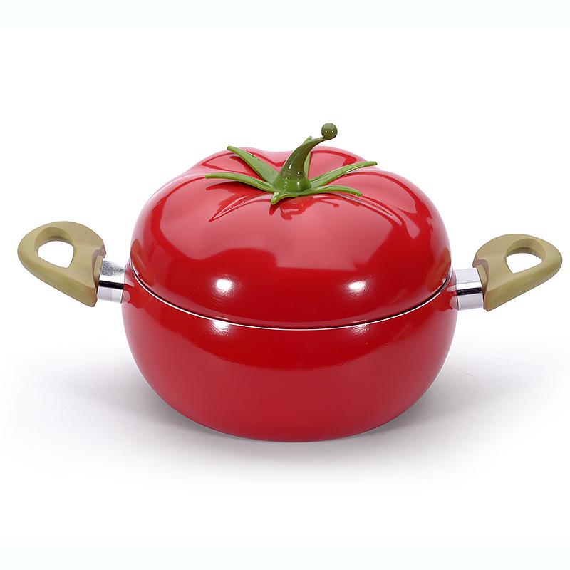 Durable Porcelain Tomato Pot with Heating Function for Soup and Stew