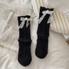 3Pairs Ins Style Lace Bow Socks Thin Sweet Socks Women Soft Mid Tube Socks  Lady