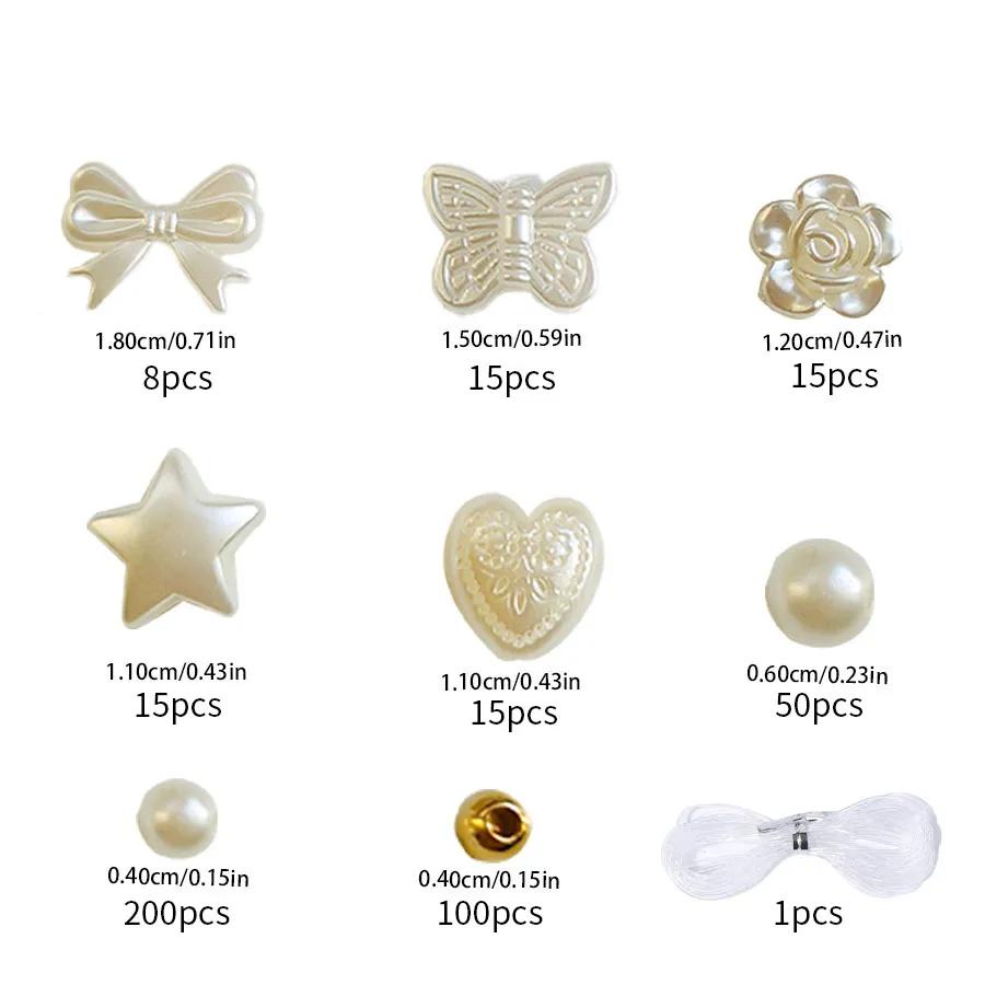 Набор для изготовления браслетов из жемчуга, Набор для плетения браслетов дружбы для девочек, Детская бижутерия ручной работы для рождественских подарков YFA2051