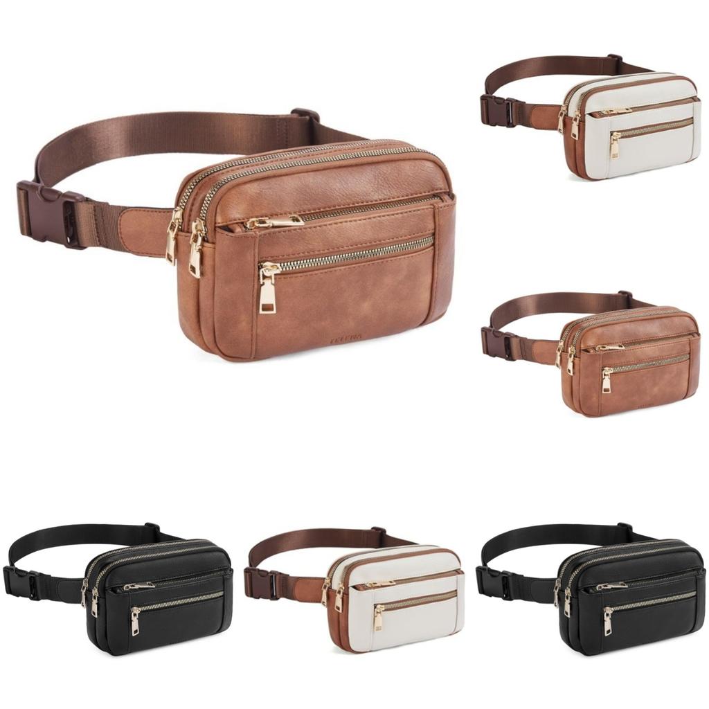 2025 Hot  Pu Crossbody Bag Adjustable Shoulder Strap Fashion Chest Bag  Outdoor Sports Running Fanny Pack Bag