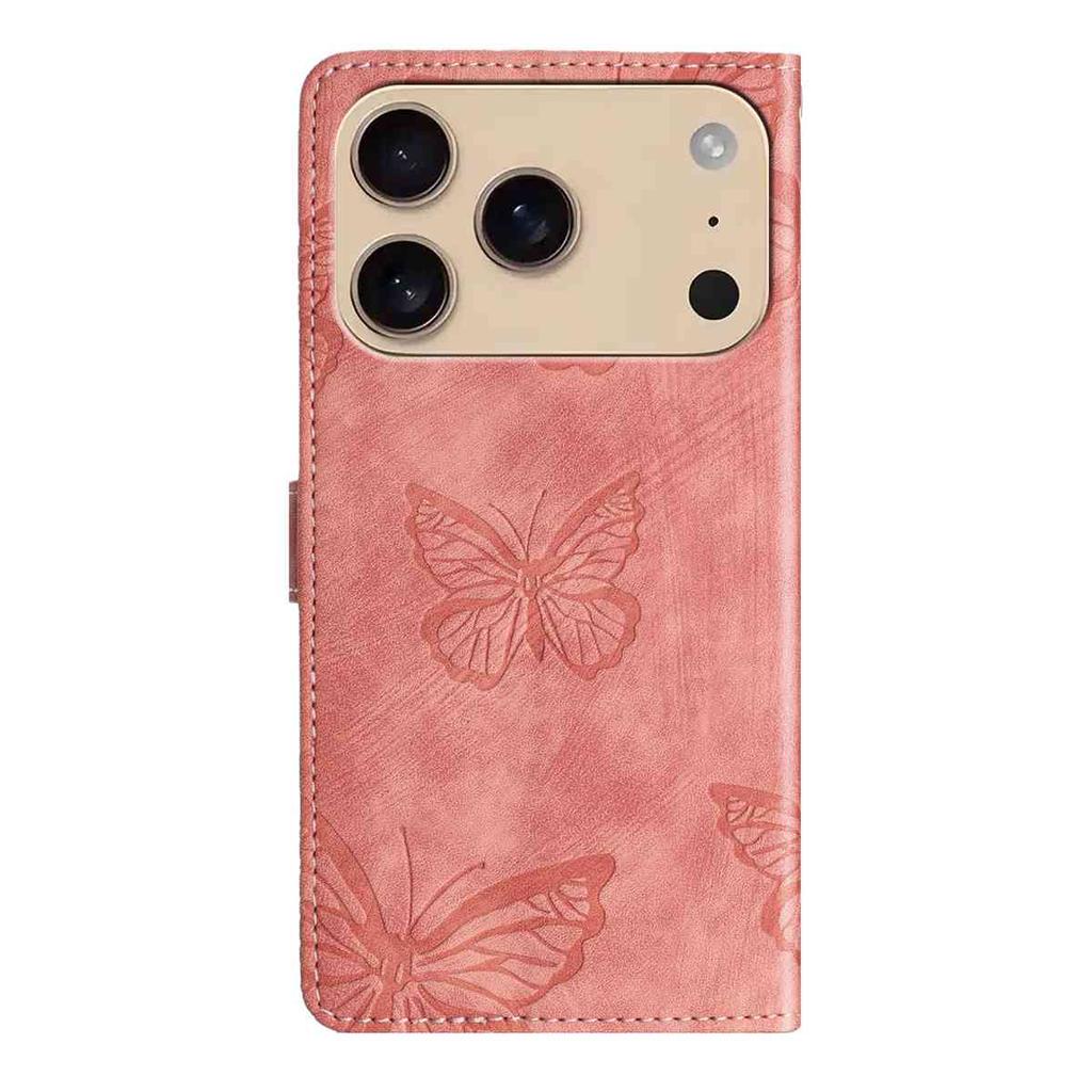 Для серии iPhone 7 8 XS 11 12 13 14 15 16 17 Чехол-кошелек из искусственной кожи с дизайном бабочки, отделениями для карт и противоударной защитой