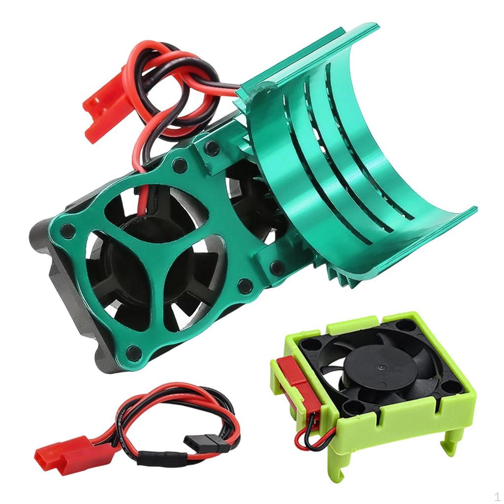 3340 RC Cooling Fan Motor Remote Control Car Accessories Reliable Double Fans Replacement for