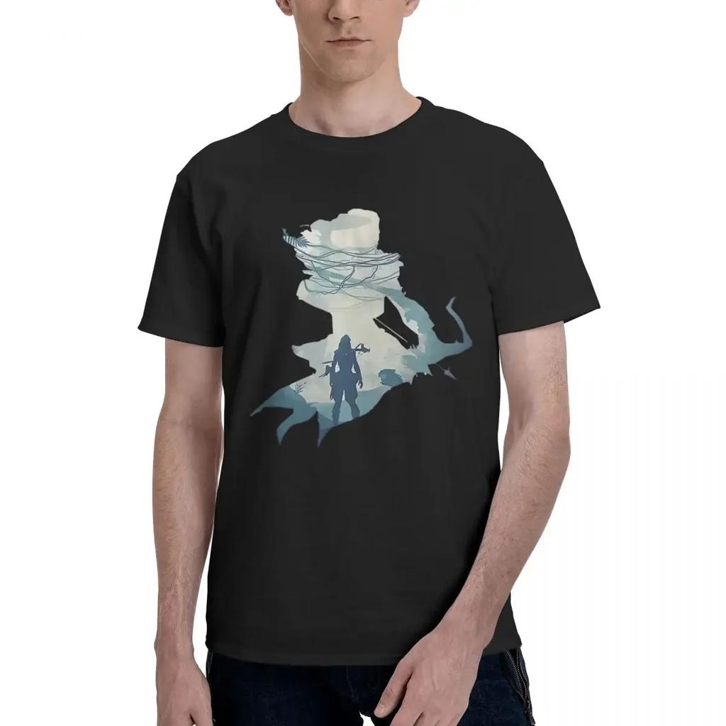 Horizon Zero Dawn Not Safe To Go Alone 100 Cotton Casual Breathable Confortable T Shirt High End Mens Clothing Man Clothes