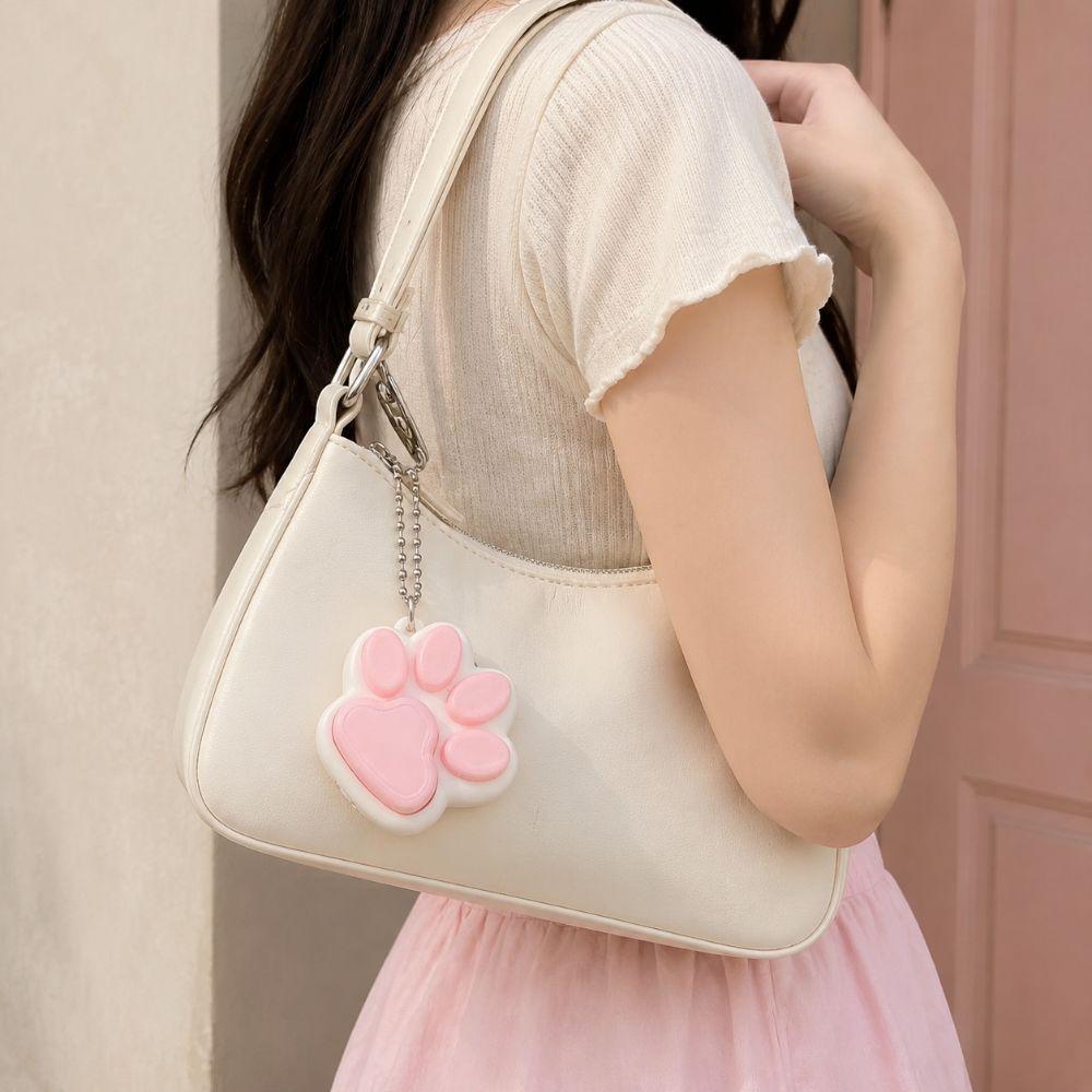 Relief Stress Cat Paw Press Toy Cat's Paw Shape Bag Charm Funny Pinch Toy Gift Giving