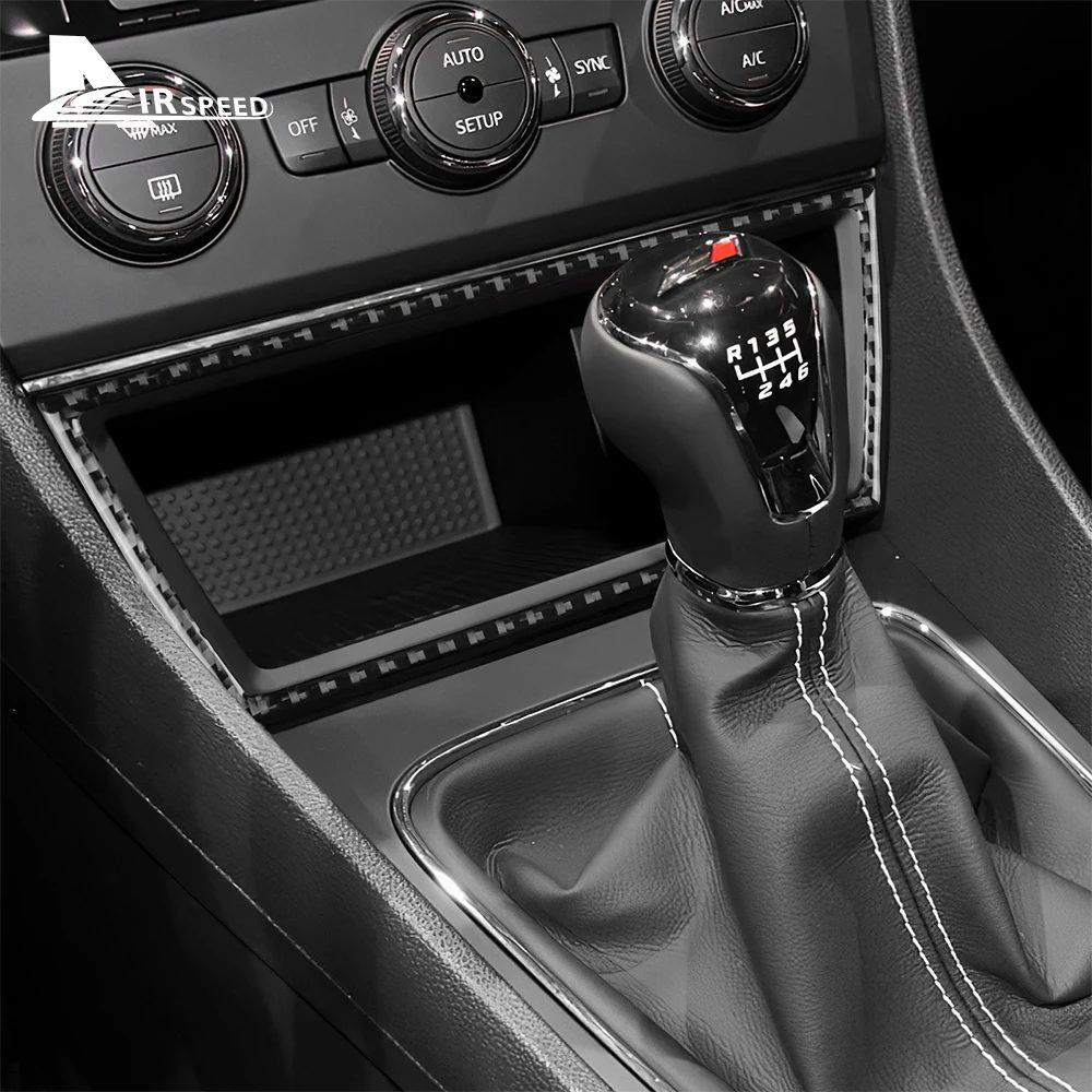 Настоящая мягкая карбоновая наклейка для Seat Leon 2013 2014 2015 LHD RHD Рамка USB-порта центрального отсека автомобиля Аксессуары для интерьера