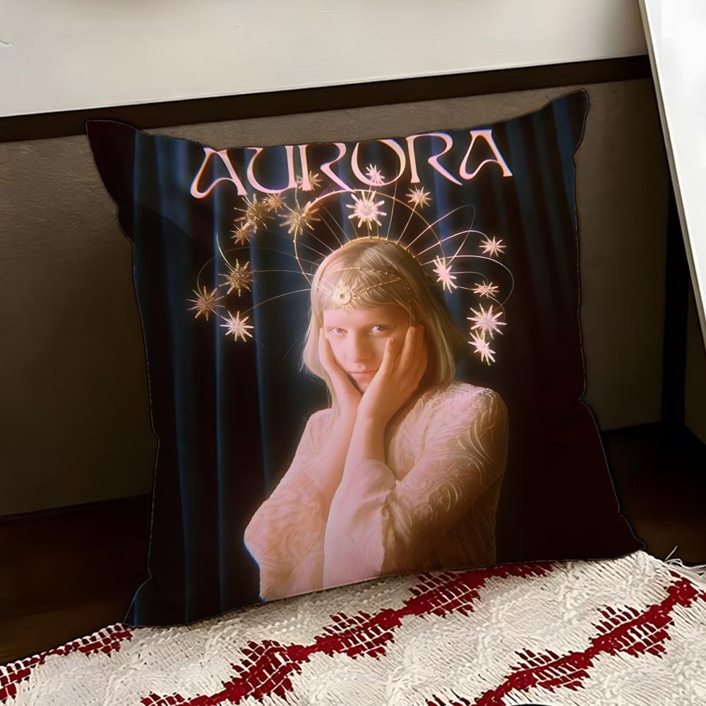 Famous SingerAAuroraMusic Cushion Cover Reversible Soft Durable Pillow Cover Home Car MultiScene Use for Daily Comfort