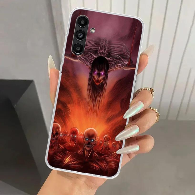 Чехол для телефона Attack Anime для Samsung Galaxy A16 A26 A36 A56 A15 A25 A35 A55 A14 A24 A34 A54 A13 A23 A33 A53 A05S A04S A03S A15 A2