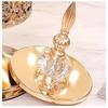 With Lid Crystal Glass Storage Jar European Gold-plated Storage New Rose Candy Jar