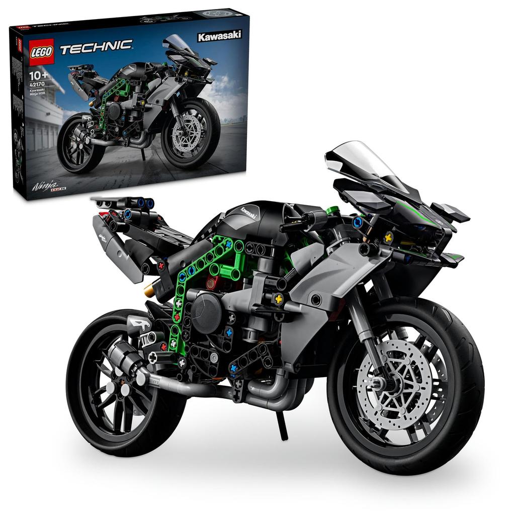 LEGO Technic Kawasaki Ninja H2R Bike Toy Gift Birthday Block Christmas Boys Girls Kids 10 Years Old 11 Years Old 12 Years Old Начальная школа