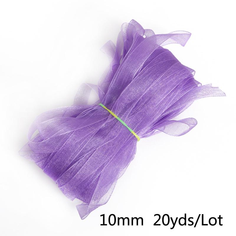 Шелковая лента из органзы, 50 ярдов, 15 мм, 50 ярдов, рулон шифона, швейная ткань, аксессуары, подарочная упаковка для рукоделия