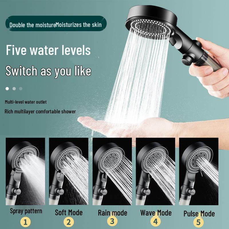 Многофункциональный черный душевой набор «Черная пятница» - Высокое давление и большой поток воды