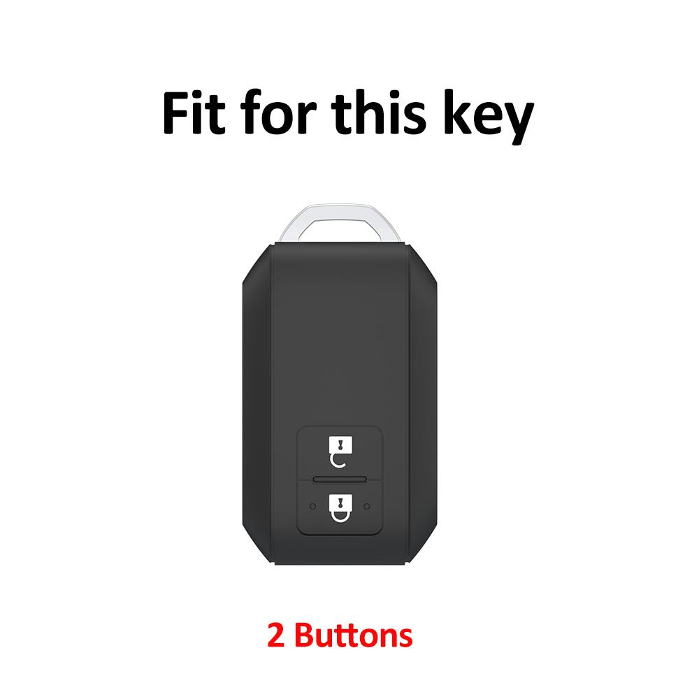 TPU Leather 2 Buttons Shell Fob Keyless Car Remote Key Case Cover For Suzuki Ertiga Swift 2017 Wagon R Japanese Monopoly Type 3C