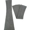 Versatile Grey Extra Long Over-the-Knee Women's Thigh-High Leg Warmers for Autumn and Winter