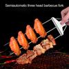 Barbecue Fork Heat-resistant BBQ Tools High Temperature Resistant Camping Picnic Barbecue Barbecue Stick Good Grilling Anti-rust
