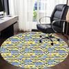 1pc Minions Bello Office Round Area Rug, Under Office Chairs Bedroom Living Room Home Decor, Available in Various Sizes