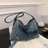 Denim Large Capacity Women's Shoulder Bag Feminine Fashion New High Quality Casual Retro Travel Bag